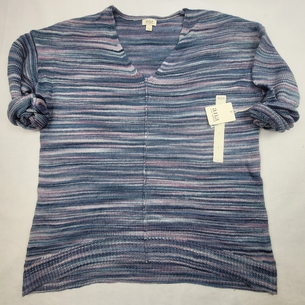 NWT‎ a.n.a. soft purple v-neck oversized sweater